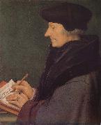 Hans Holbein Erasmus portrait France oil painting artist